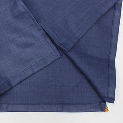Blue Kurta With Pocket Detail Jacket And Pyjama