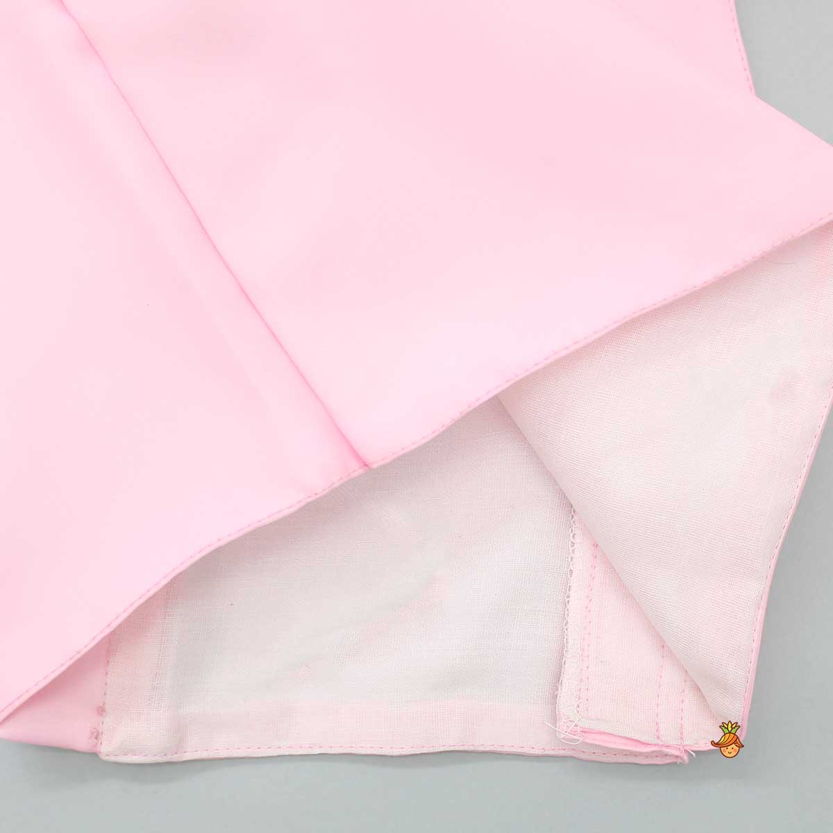 Pink Top With Unicorn Embroidered Scuba Blazer And Pant