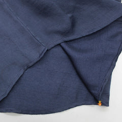 Pre Order: Collar Neck Stripes Detailed Blue Shirt