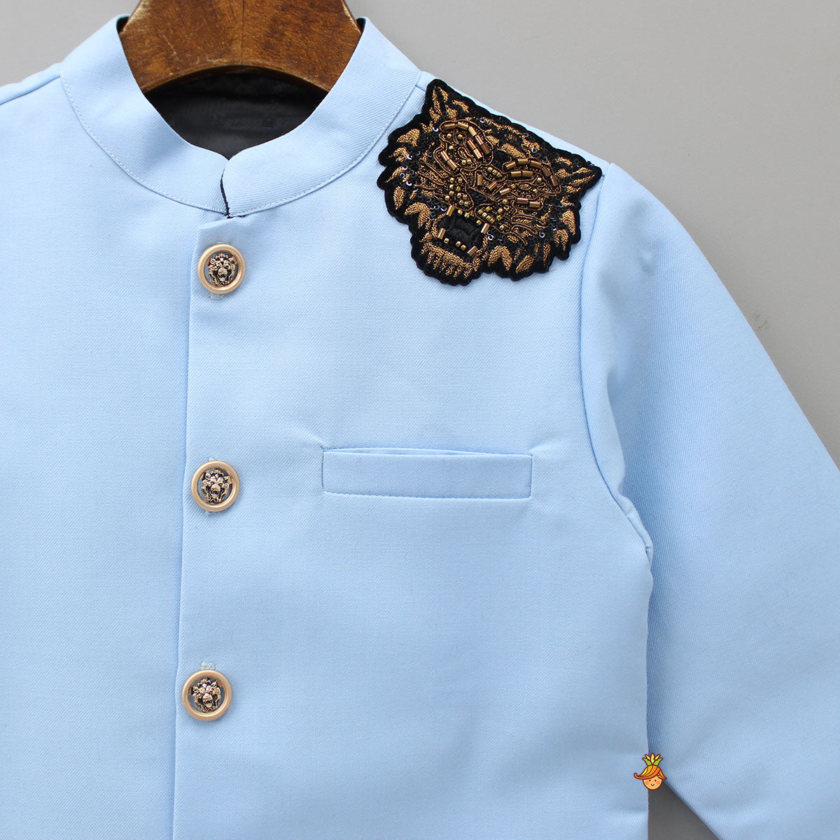 Pocket Detailed Blue Blazer