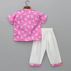 Pink Printed Sleepwear