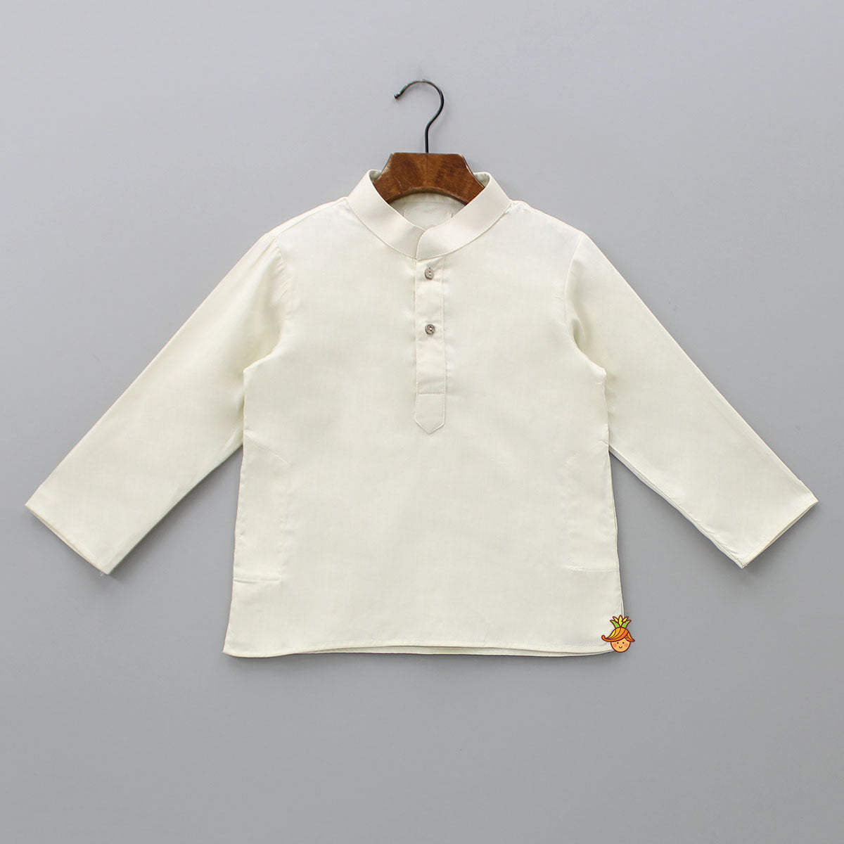 Short Kurta With Embroidered Black Jacket And Pyjama