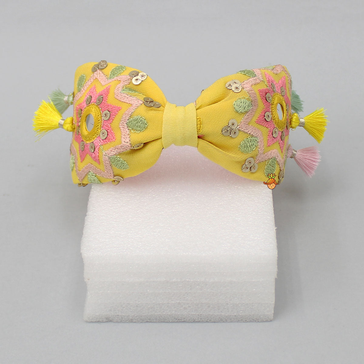 Tiny Fringed Yellow Hair Band