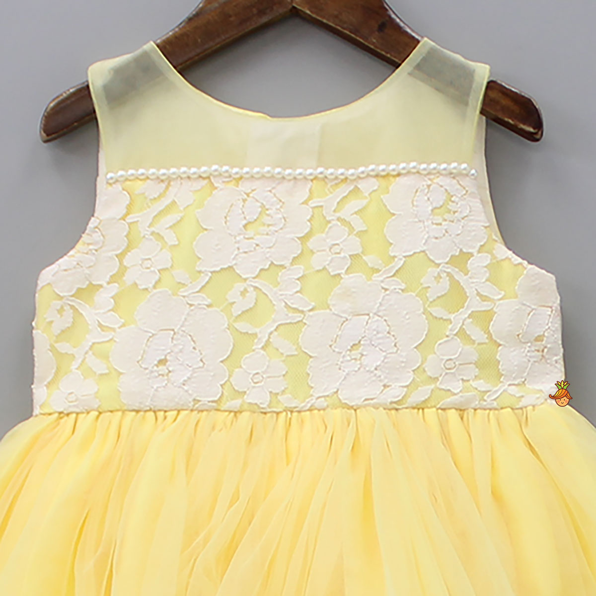 Yellow Lacy Floral Dress