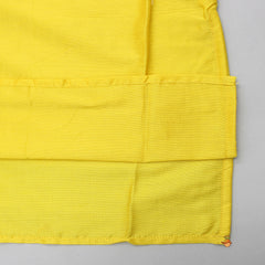 Yellow Embroidered Kurta And Dhoti With Krishna Headband