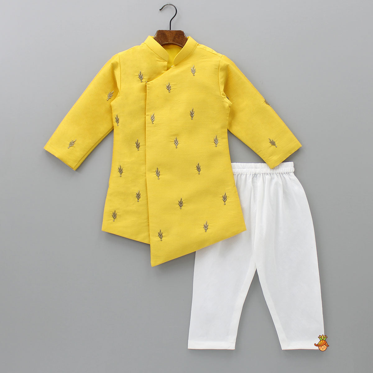 Pre Order: Yellow Kurta And Pyjama