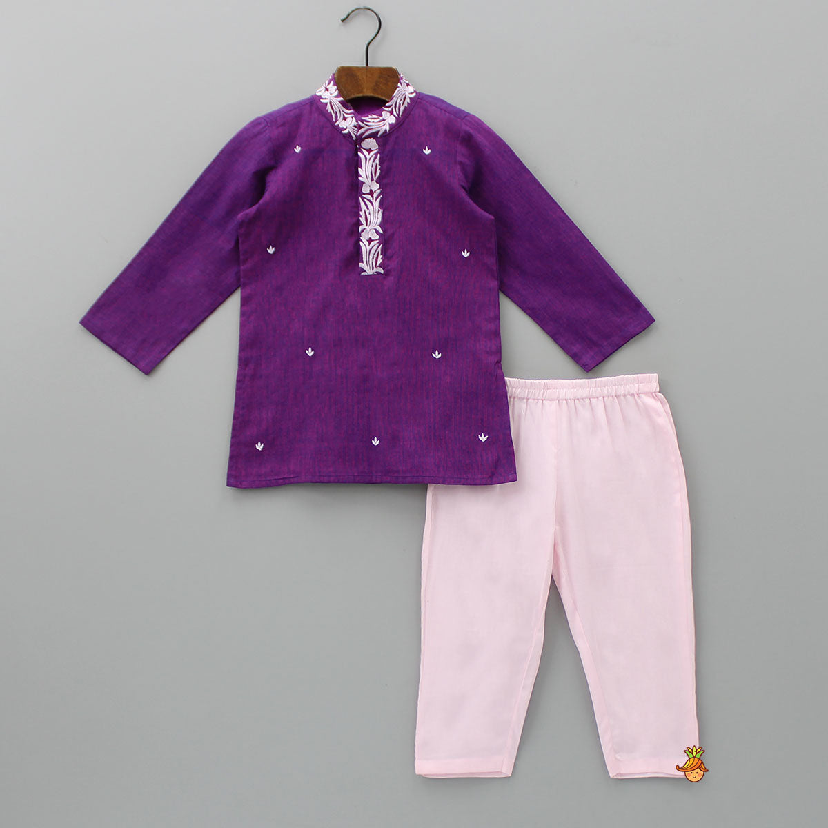 Embroidered Kurta With Pyjama