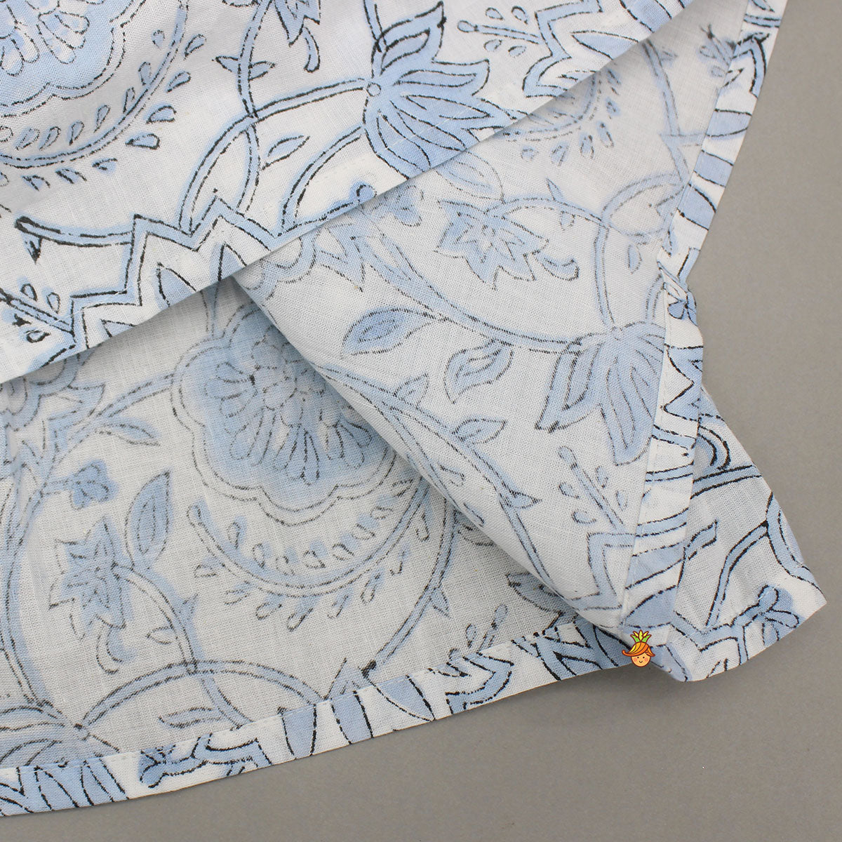 Floral Printed Dress With Bloomer And Headband