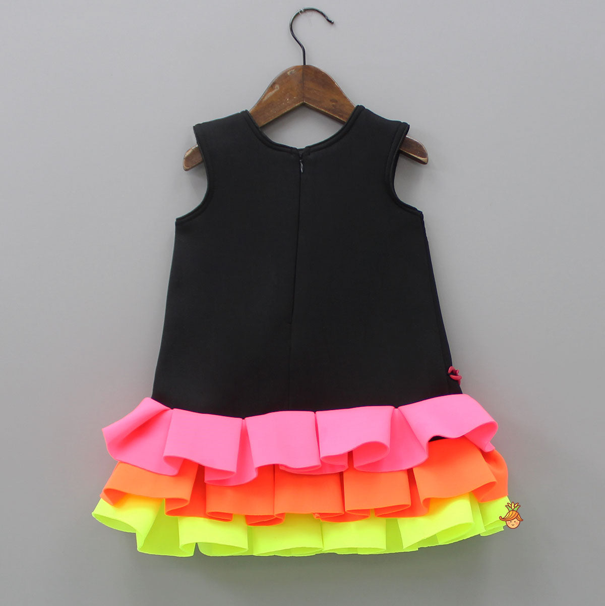 Neon Frilly Dress With Matching Hair Band