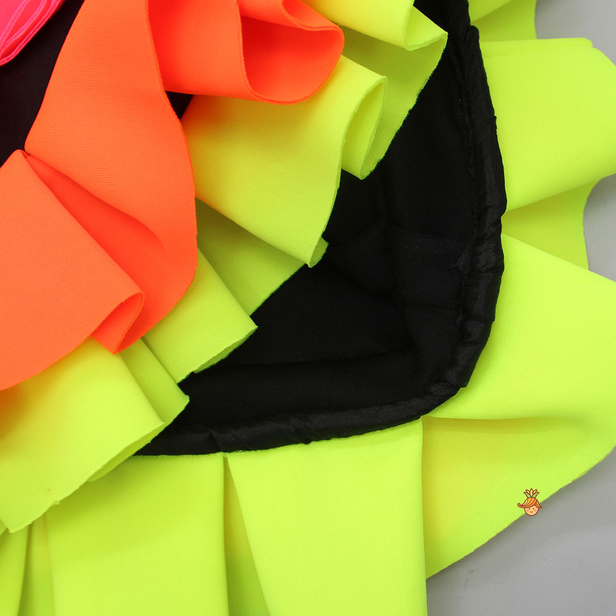 Neon Frilly Dress With Matching Hair Band