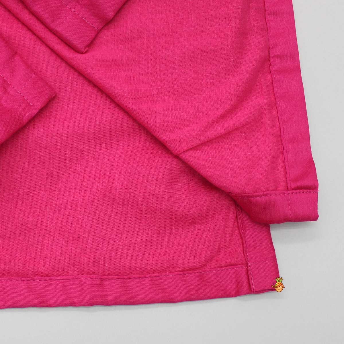 Pink Kurta With Attached Jacket And Pyjama