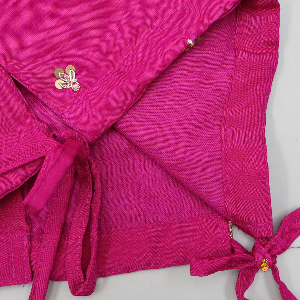 Sequin Work Top And Shibori Printed Lehenga