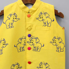 Pre Order: Cute Elephant Embroidered Jacket