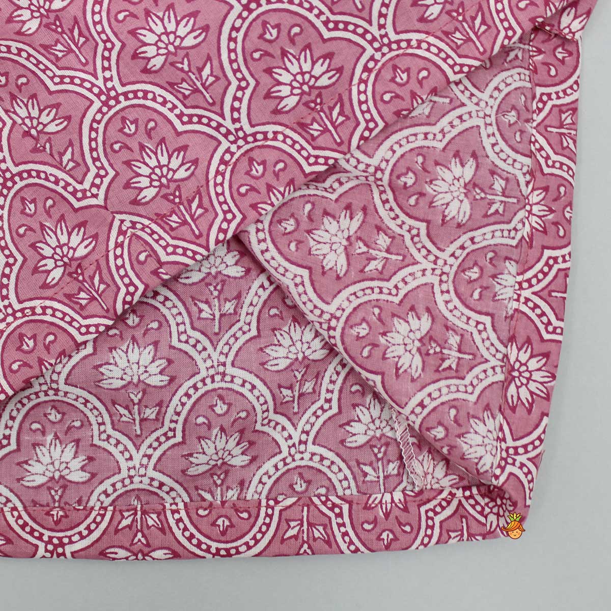 Floral Printed Pink Top And Pant