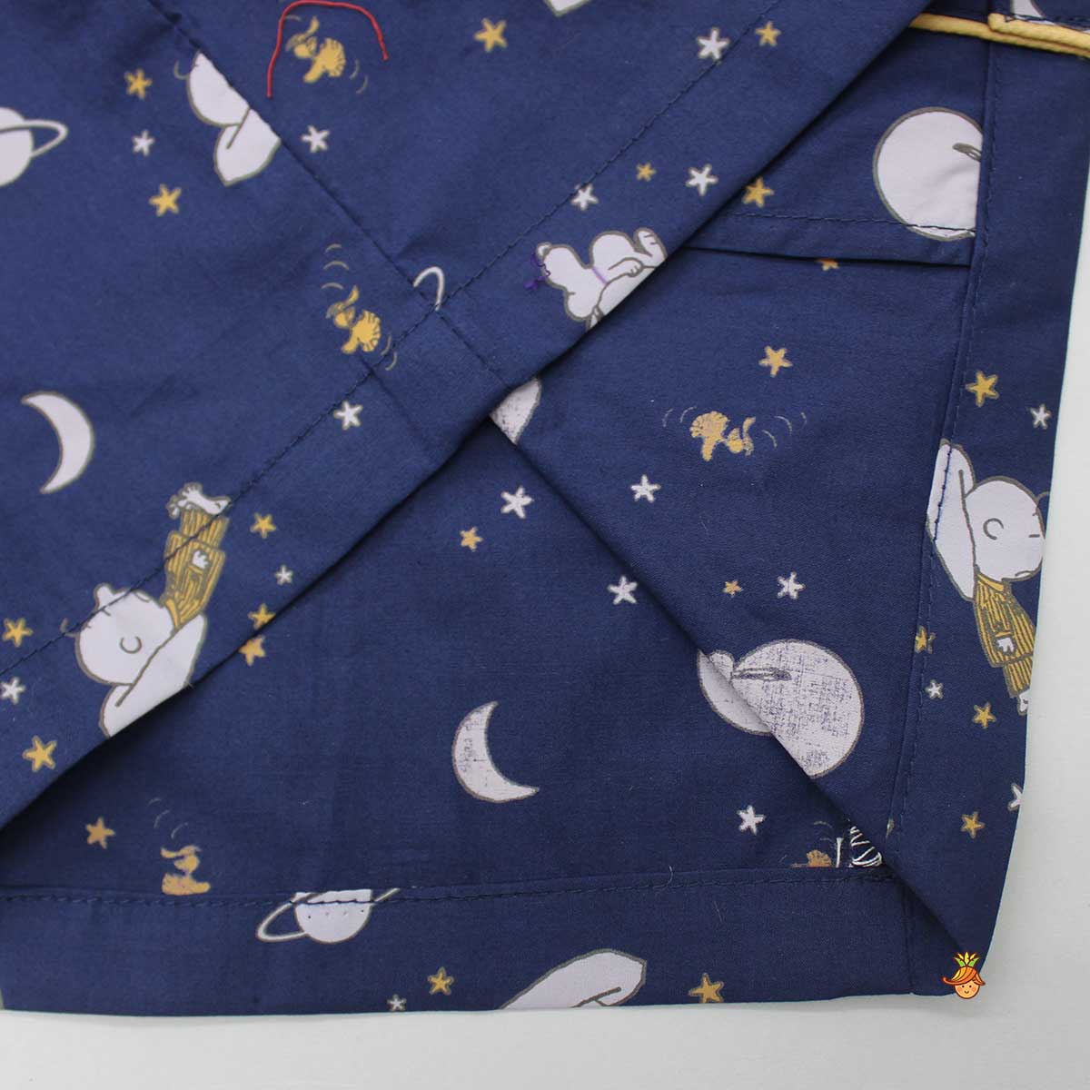 Space Printed Blue Sleepwear