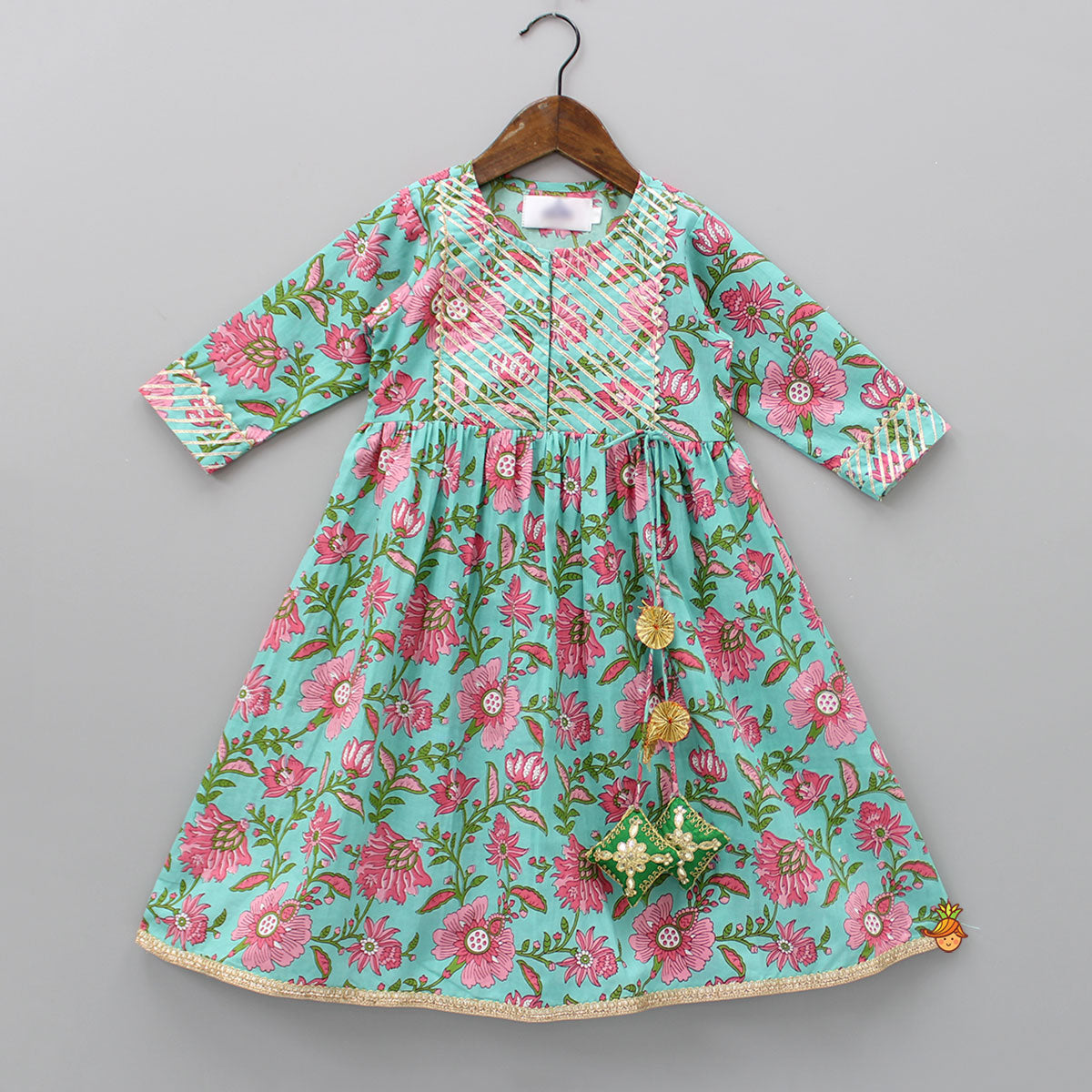 Pre Order: Gotta Lace Work Floral Printed Dress