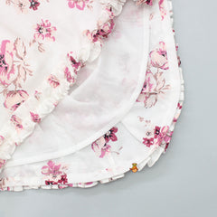 Pre Order: Blooming Flowers Wrap Style Dress