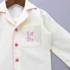 Pre Order: Lil Sis Embroidered Sleepwear