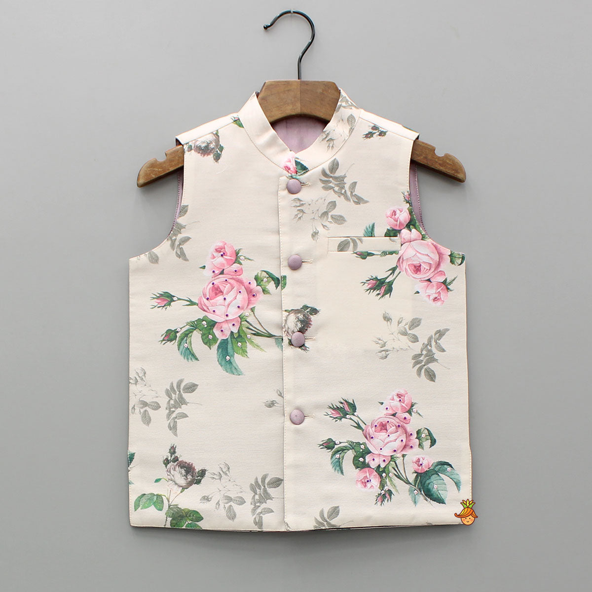 Spring Roses Printed Jacket