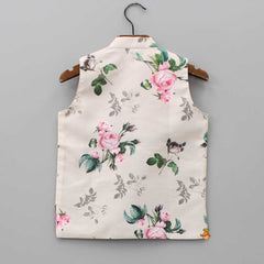 Pre Order: Spring Roses Printed Jacket