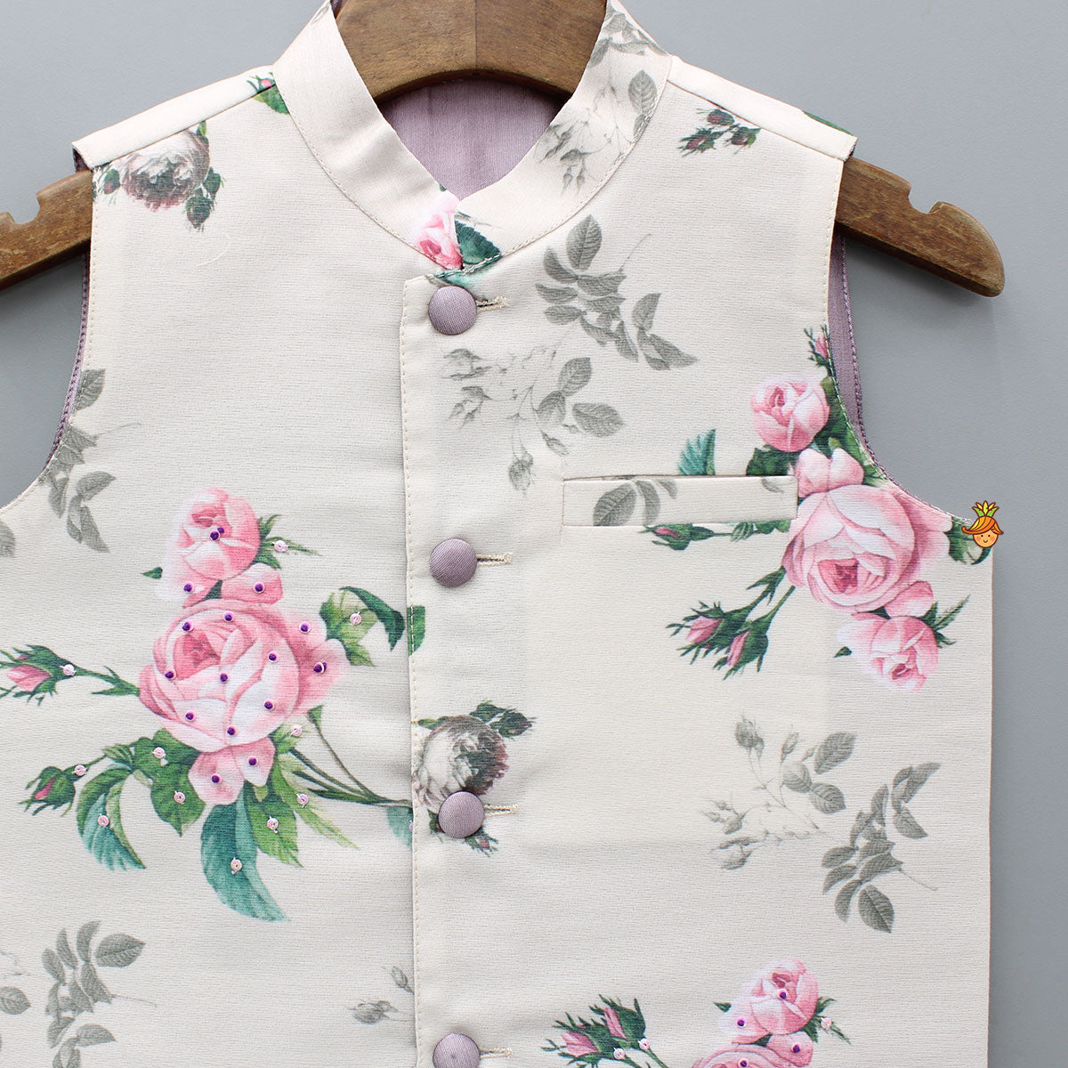 Spring Roses Printed Jacket