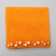 Stylish Orange Abhla Work Top With Floral Lehenga And Dupatta