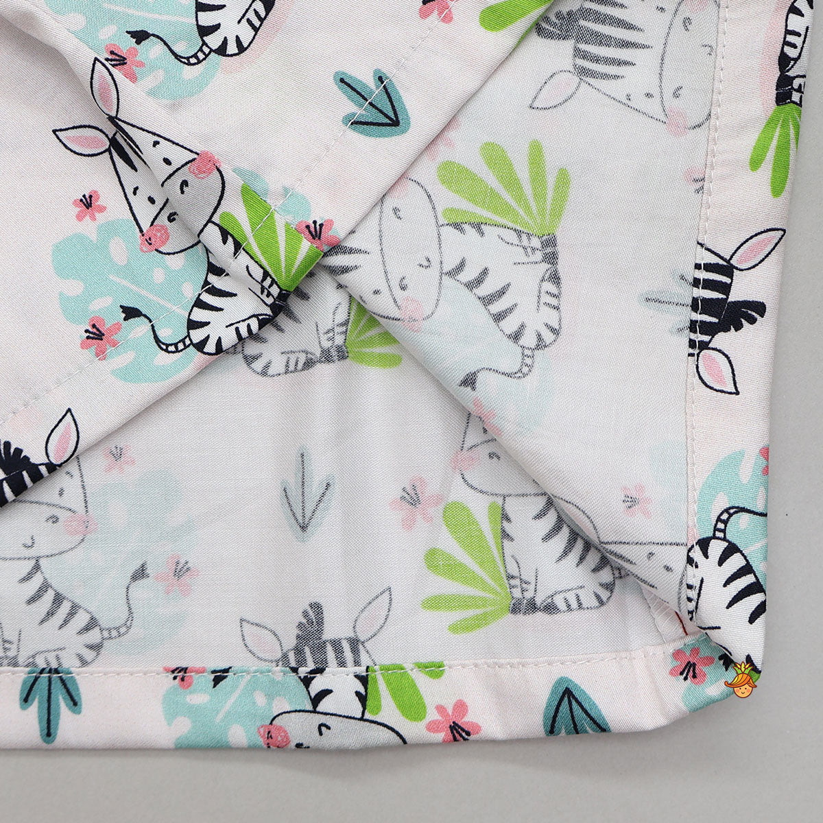 Cute Baby Zebra Printed Sleepwear Set