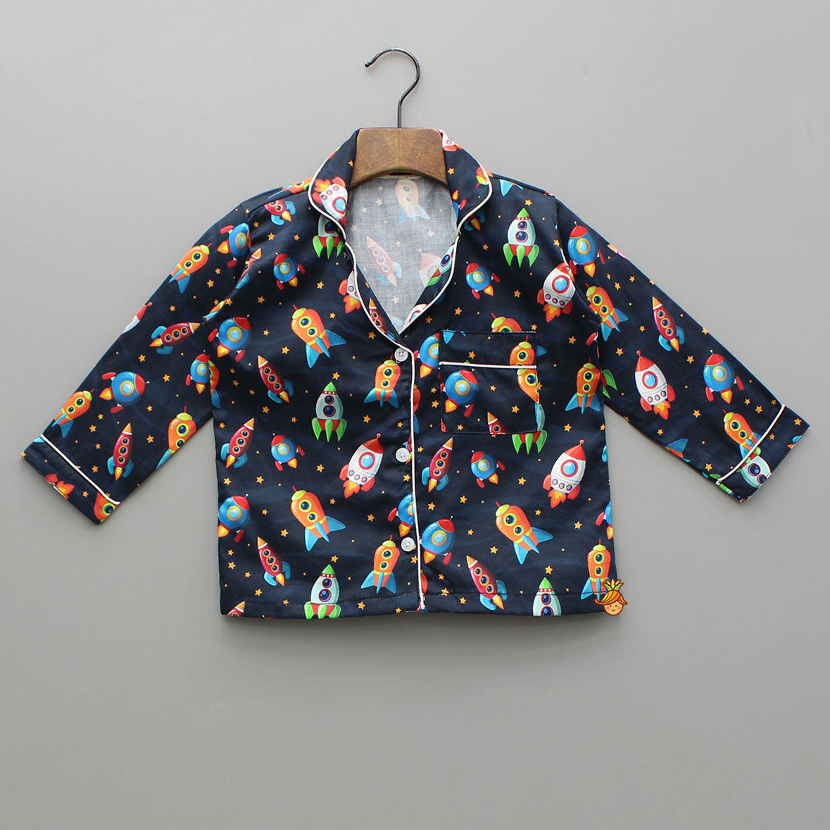 Rocket Ship Printed Sleepwear Set