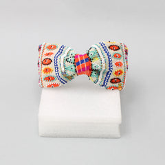 Thread And Sequins Embroidered Colourful Hair Band