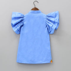 Pre Order: Stunning Shirt Style Blue Dress