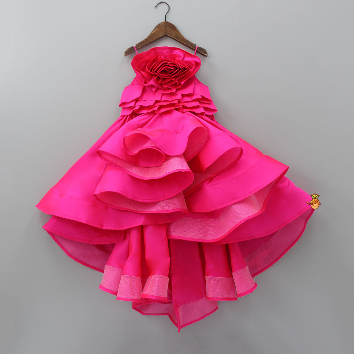 Glamorous Hot Pink Trail Dress