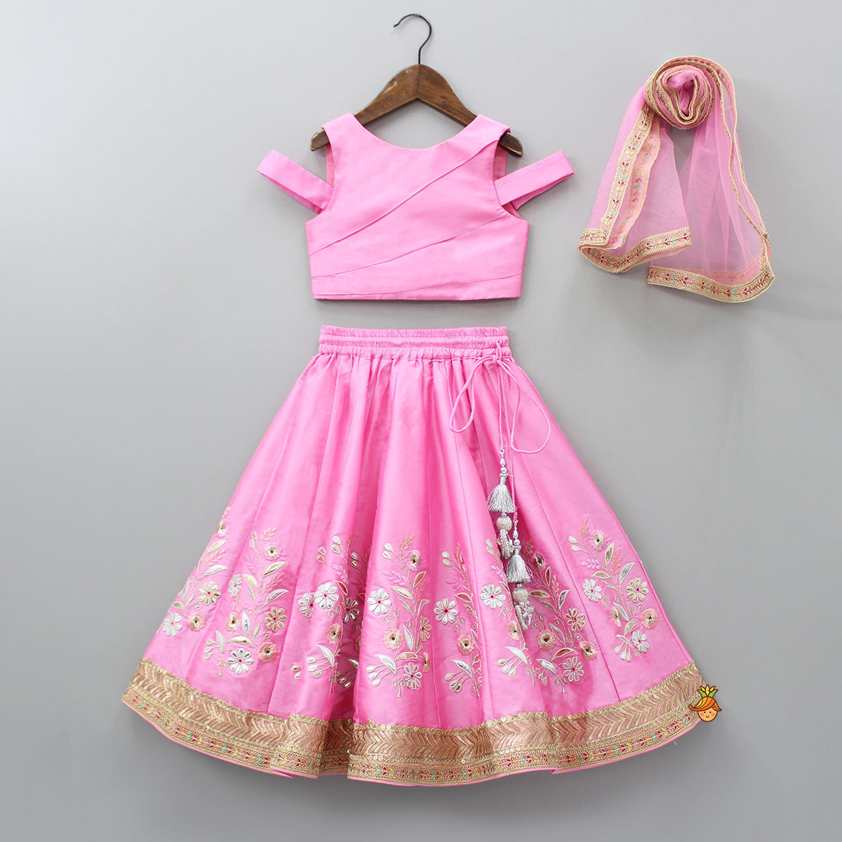 Buy Shoryam Fashion baby Girl's Embroidered Taffeta silk Stitched Beautiful  Traditional lehenga choli for Baby Girl 2-4 years Ethnic Wear Chaniya choli  for kids girls (2-3 Years, Maroon) at Amazon.in
