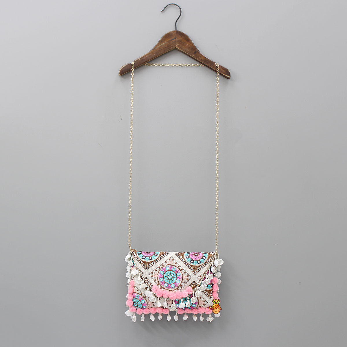 Faux Mirror Work Sling Bag