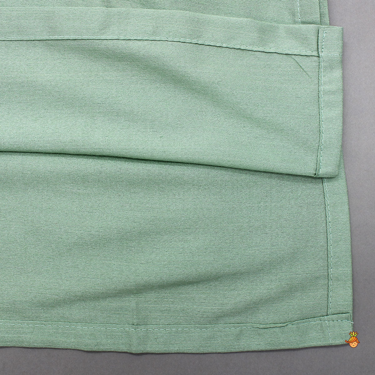 Green Kurta With Cotton Silk Embroidered Jacket And Pyjama