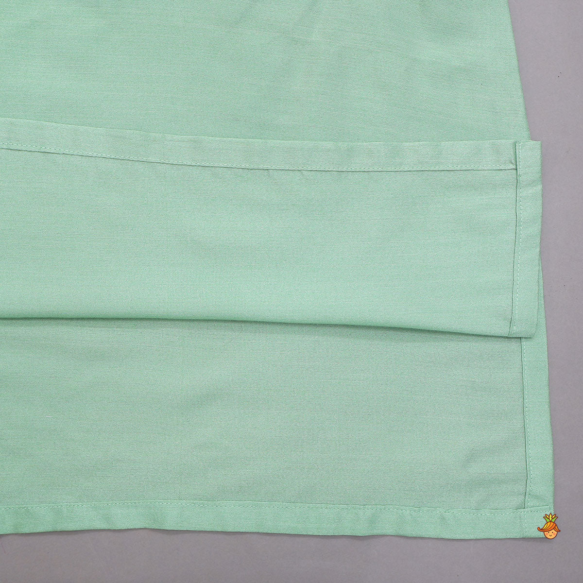 Green Kurta With Cotton Silk Embroidered Jacket And Pyjama
