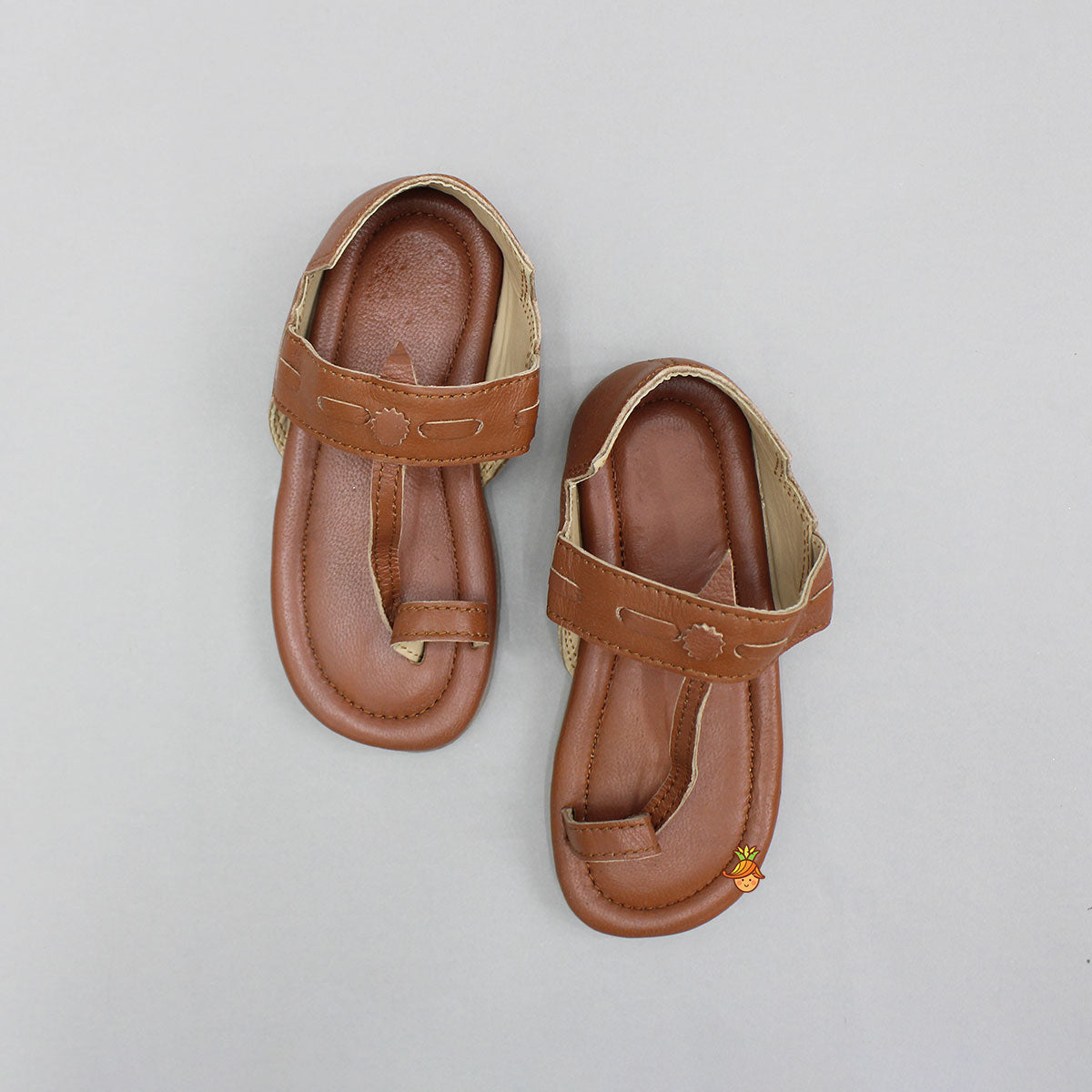 Orange Rust Cut Out Kolhapuri