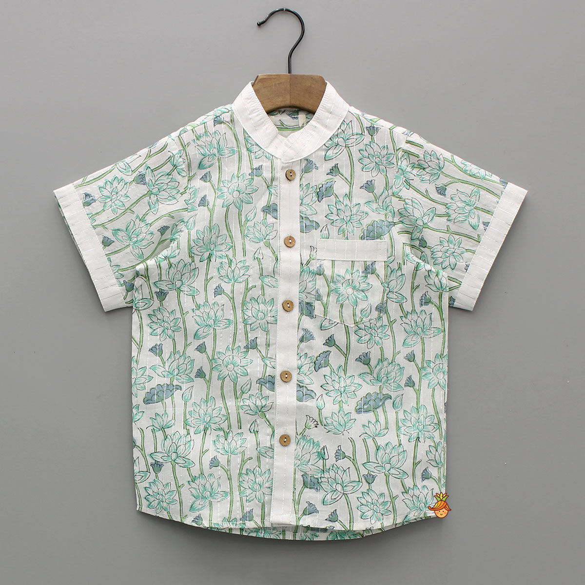 Lurex Striped Multicolour Shirt With Patch Pocket
