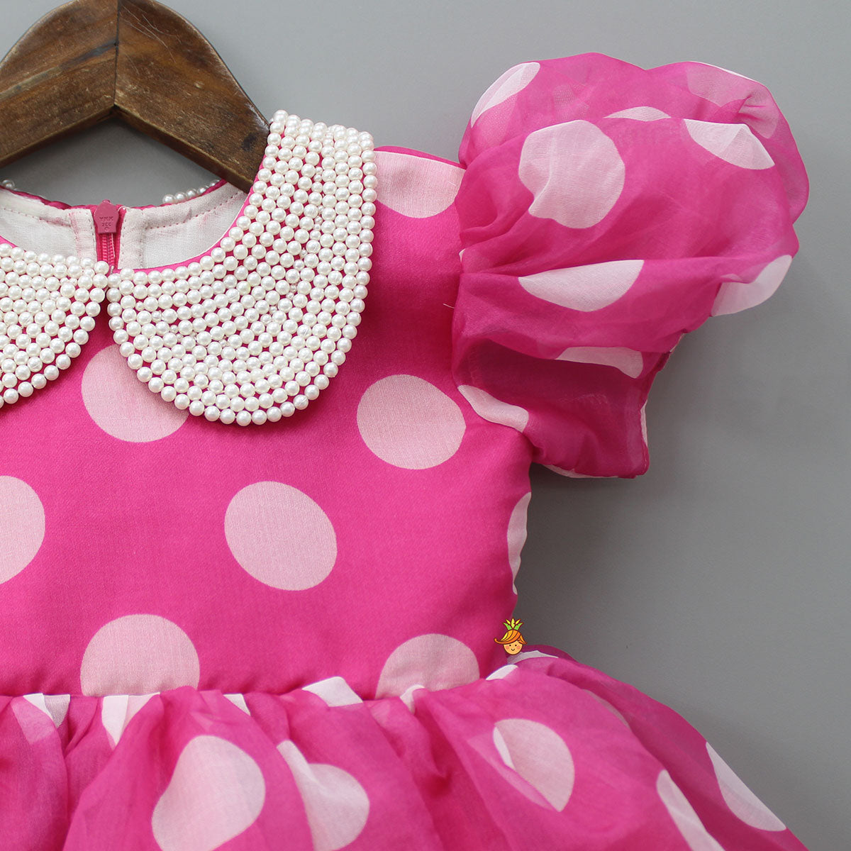 Polka Dots Printed Pink Dress