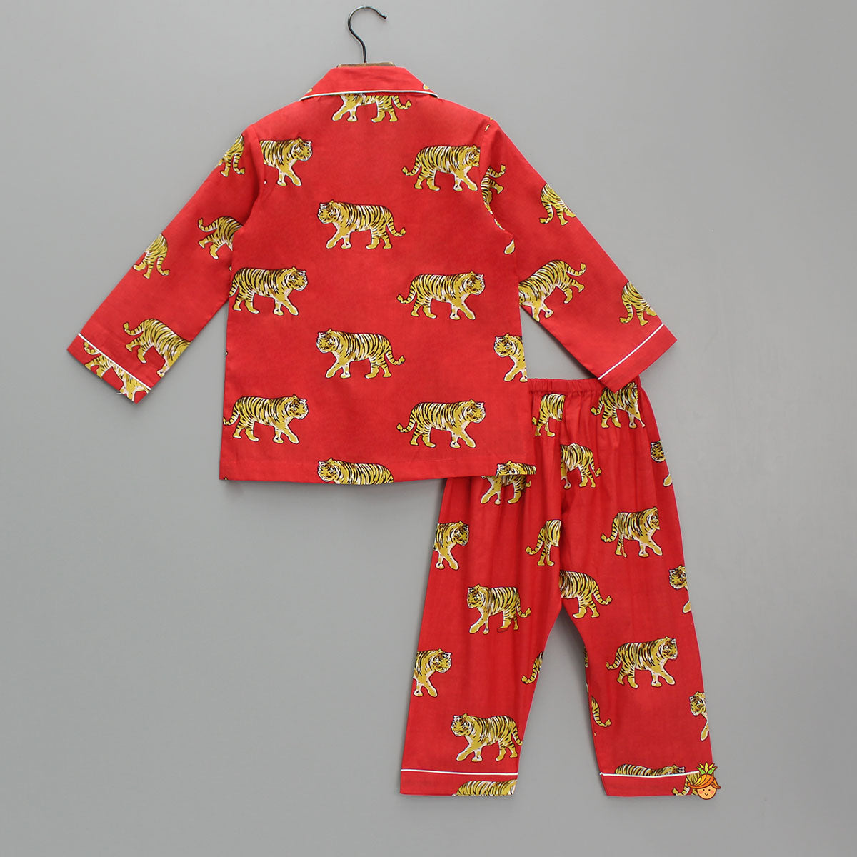 Tiger Printed Red Sleepwear