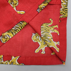 Pre Order: Tiger Printed Red Sleepwear