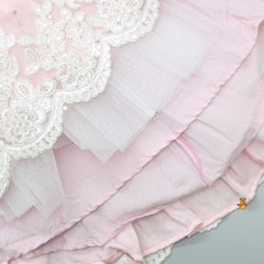Pre Order: Sequins Work Pink Dress With Booties