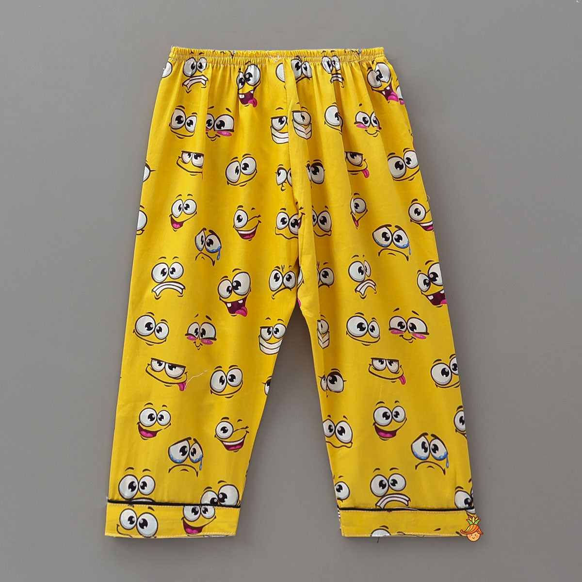 Facial Expressions Printed Pure Cotton Sleepwear