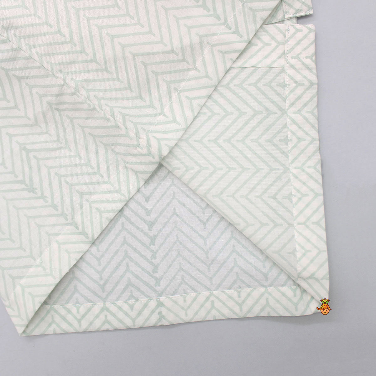Chevron Printed Green Shirt