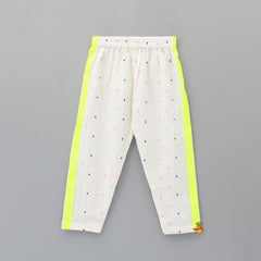 Pre Order: Multicolour Dotted Off White Kurta And Pyjama