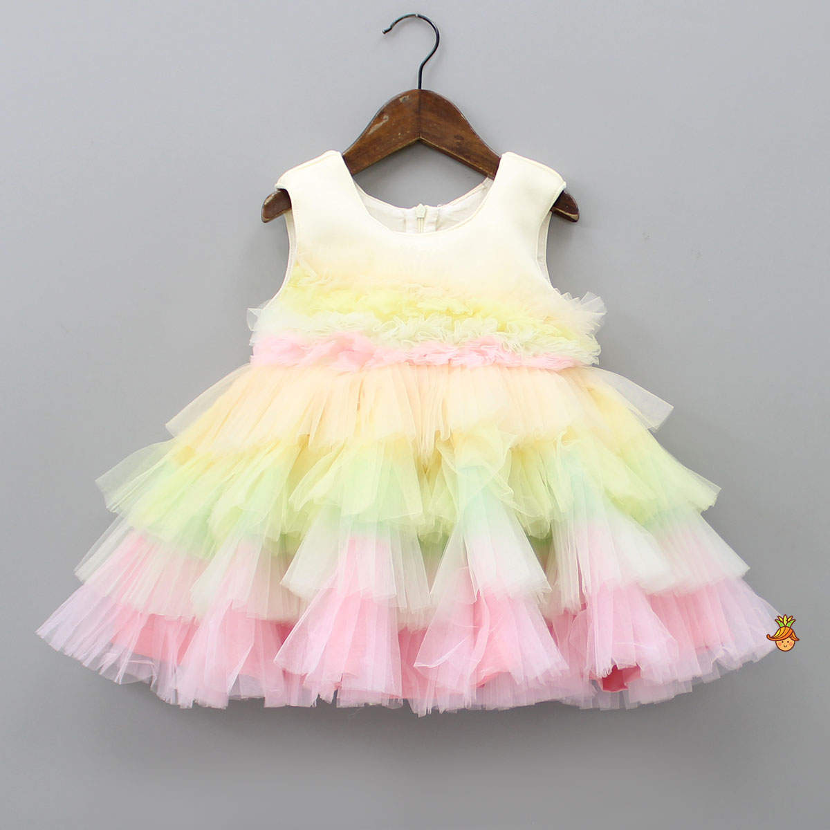 Pre Order: Pretty Multicolour Frilled Dress