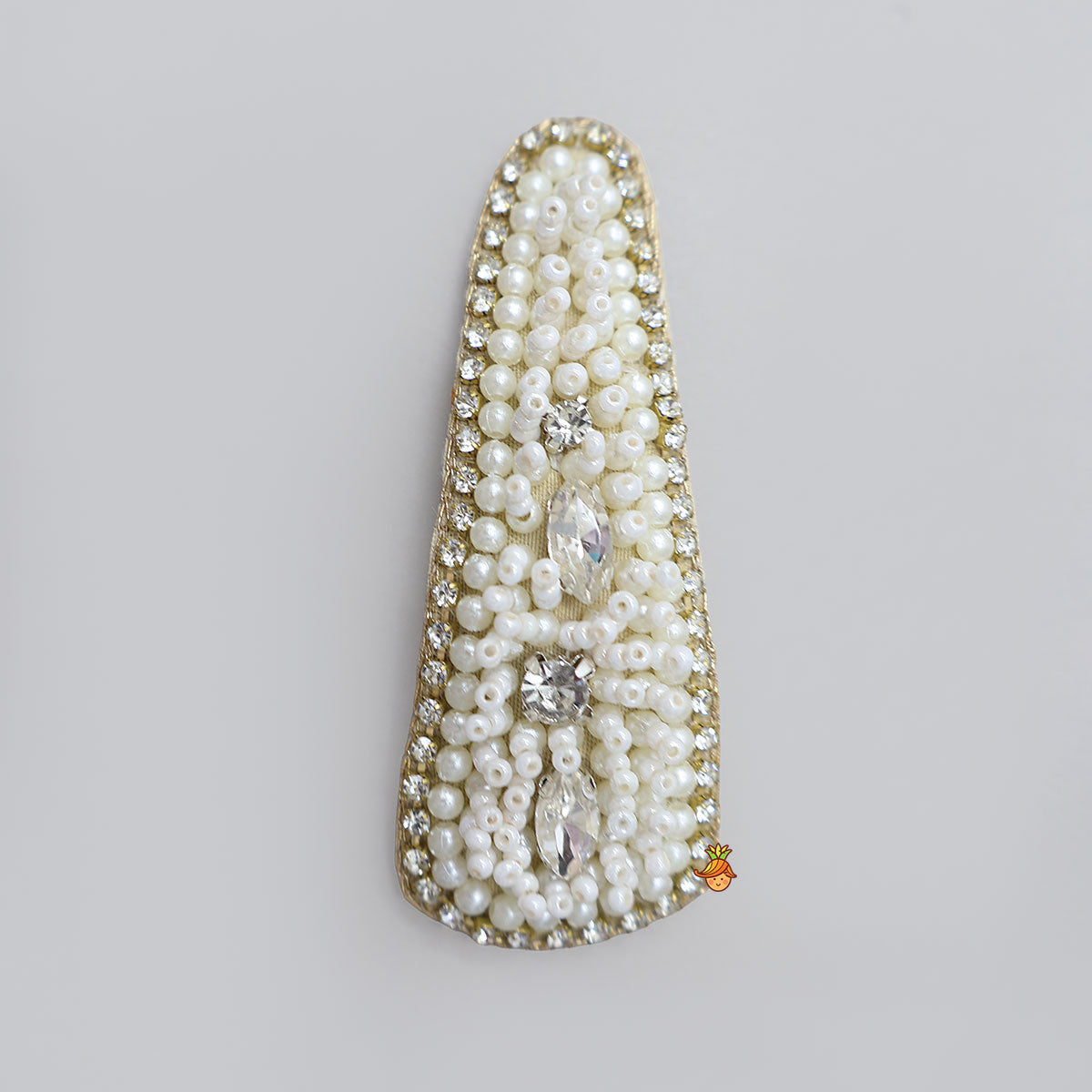 Glamorous Off White Hair Clip