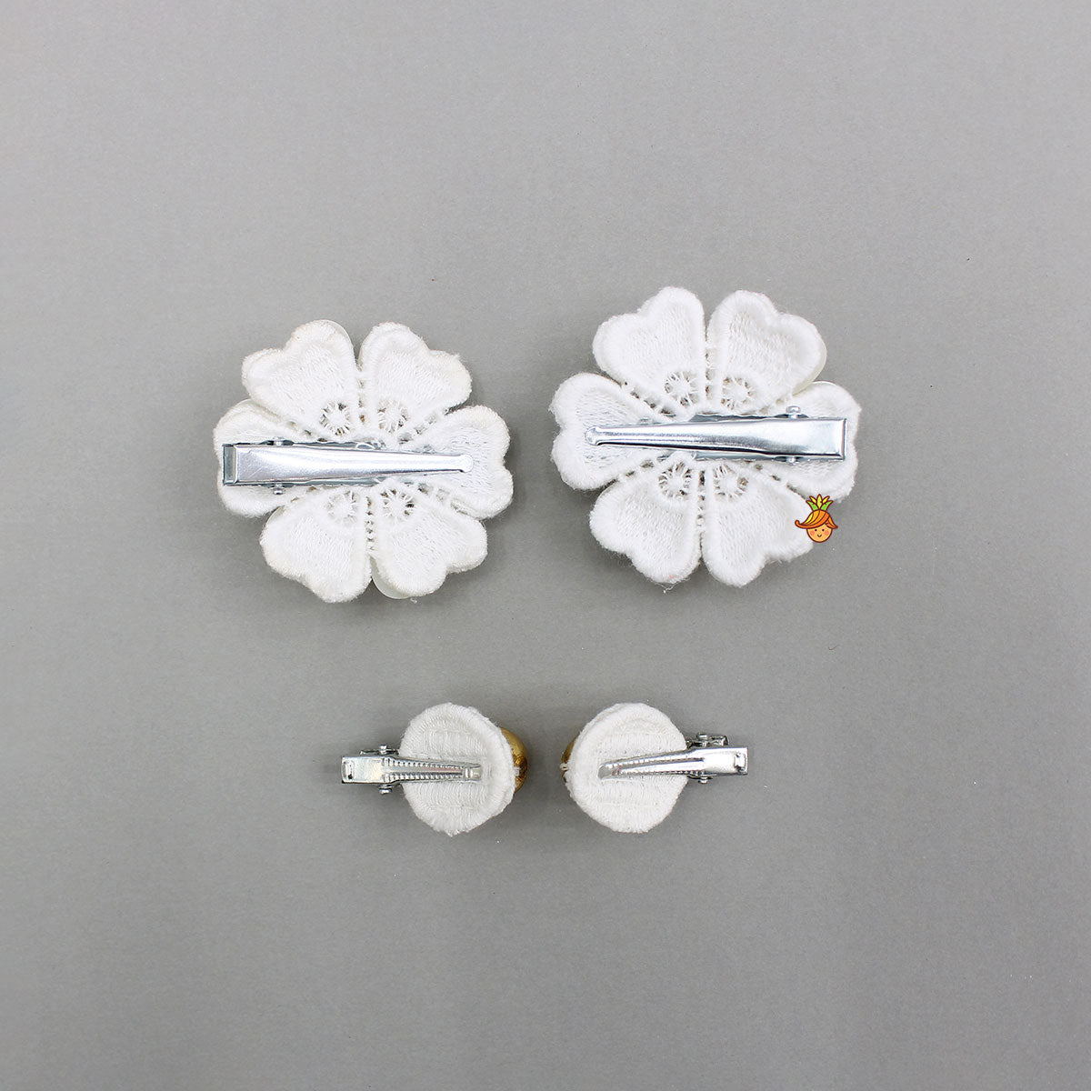 Elegant Patch Work Hair Clip - Set of 4