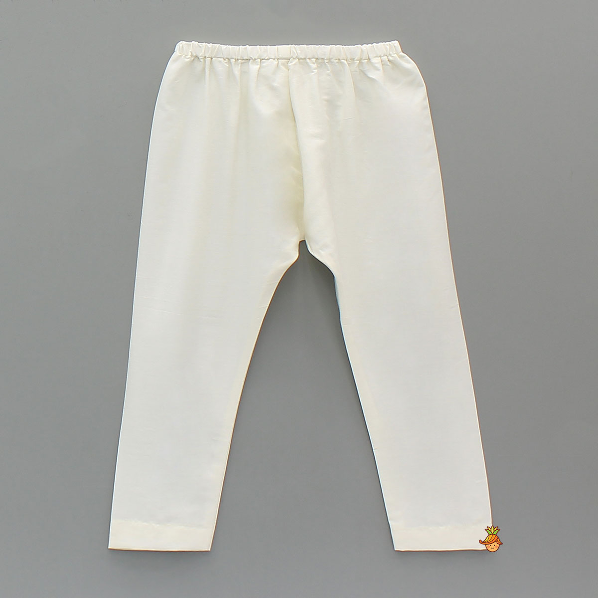 Booti Embroidered Kurta With Off White Pyjama