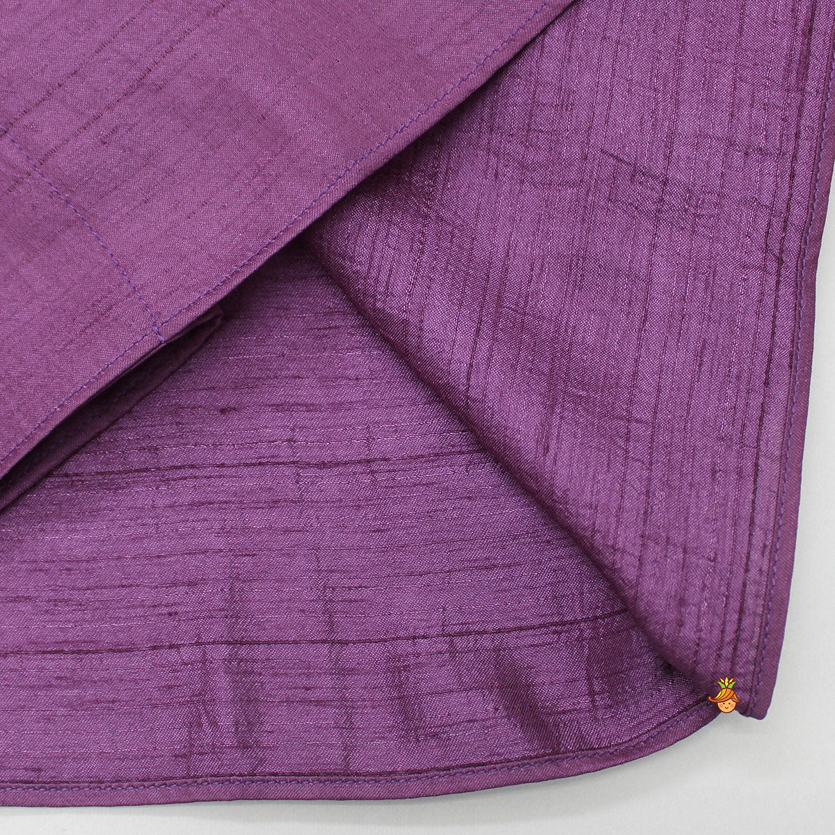 Stunning Embroidered Purple Kaftan Top And Cowl Pant