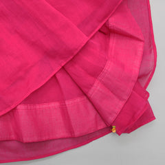 Pre Order: Beads Adorned Pink Kurti And Pant With Dupatta